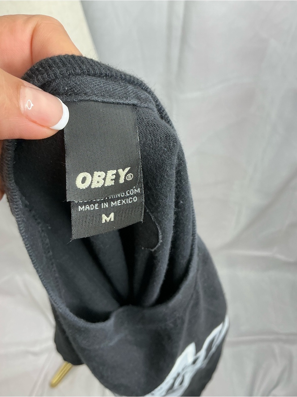 2308 - Obey Worldwide Graphic T-Shirt Black Size Medium - Picture 10 of 10